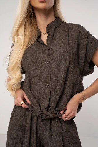 zblizenie-detale-bluzka-kimono-wiskoza-brazowy.webp