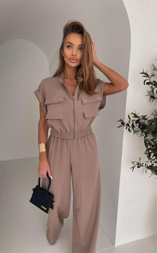 Stylowy komplet damski Agatha Pucci mocha mouse – Bestseller wiosna lato 2026