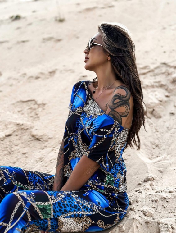 Aurora – Zjawiskowy kombinezon damski Versace style | Nowość 2025 | She&You