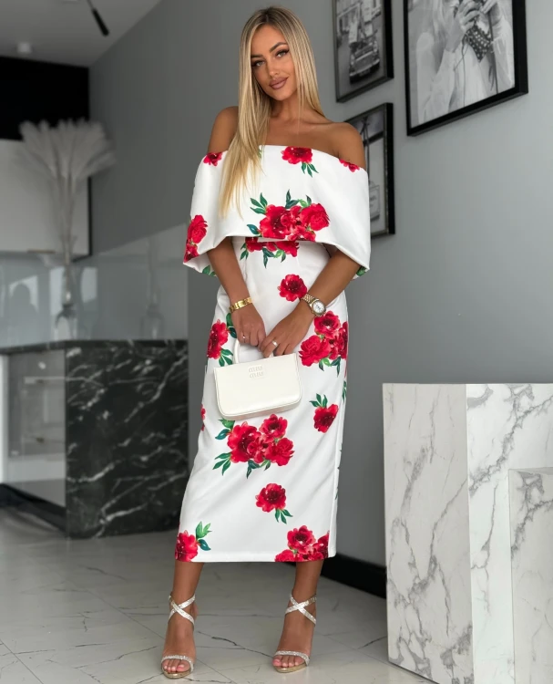 Sukienka Marilyn z czerwonymi różami – Zjawiskowy look na lato 2025 | She&You