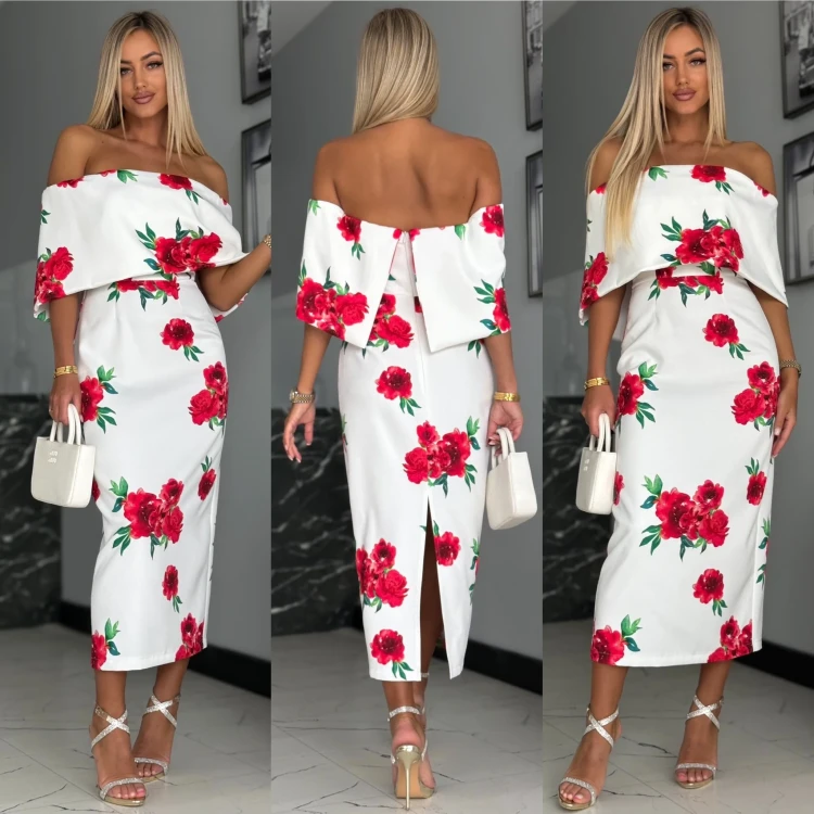 Sukienka Marilyn z czerwonymi różami – Zjawiskowy look na lato 2025 | She&You