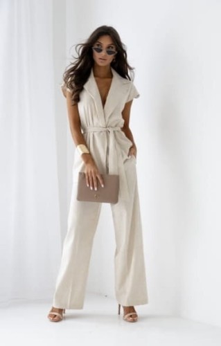 Greta – stylowy komplet damski z lnu | She&amp;You | Nowość wiosna-lato 2026