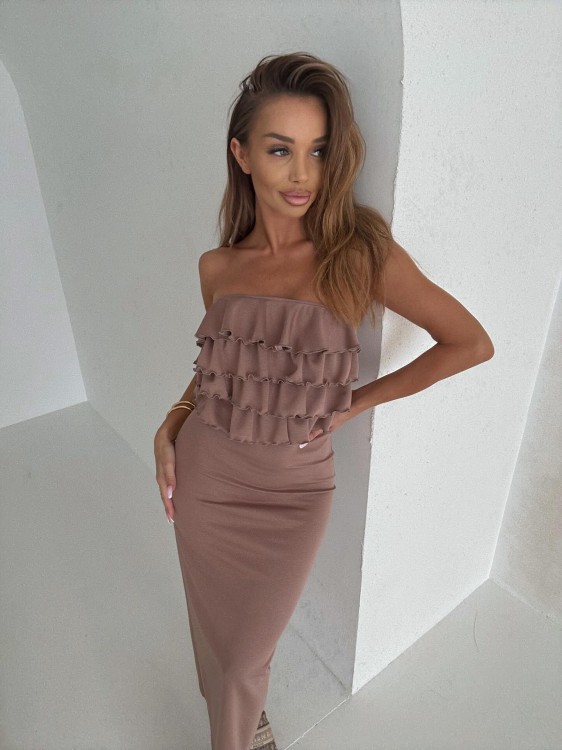 Komplet damski Agatha Fashion mocca – nowa kolekcja wiosna/lato 2026 | Styl, który zachwyca