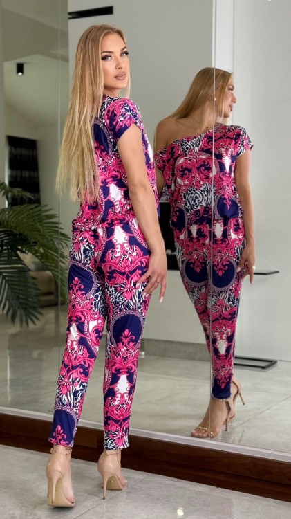 Aurora – Zjawiskowy kombinezon damski Versace style | Nowość 2026