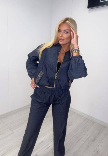 Dark- Chic -Paparazzi- Fashion – Ekskluzywny- Jeansowy- Komplet .jpg