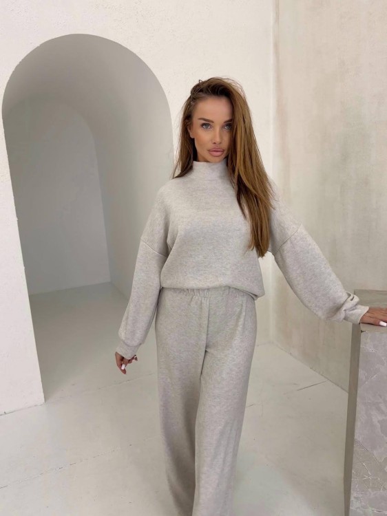 Komplet Agatha od Agatha Fashion – luksusowy czekoladowy zestaw z wełną | Must-Have jesień/zima 2025/26